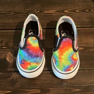 Vans size 8.5 toddler rainbow sneakers
